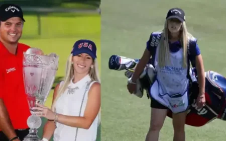 Patrick Reed Wife Back in Focus as Reed Leads at The Masters