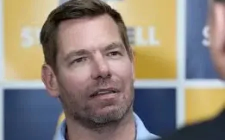 Eric Swalwell denies sexual assault allegations as California primary nears