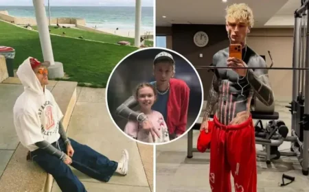 Mgk ahead of the Perth concert wave