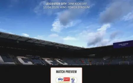 Leicester City Vs Swansea as the season tightens