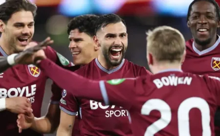 Premier League Standings: West Ham’s 4-0 Surge Puts Tottenham in the Drop Zone