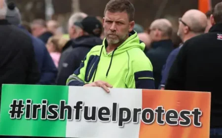 Fuel Protests Ireland: Police Push Back Protesters at Refinery as Crisis Deepens