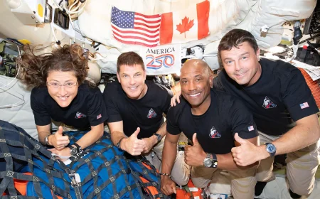 Four Artemis II Astronauts Return from Moon Orbit, NASA Eyes Damaged Hardware