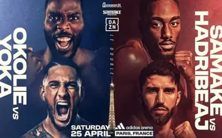 Welterweight: WBC Eliminator Set for Paris as Bakary Samake Meets Ermal Hadribeaj