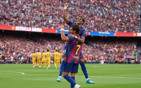 Ferran Torres Brace Sends Barcelona Nine Points Clear as Espanyol Beaten 4-1