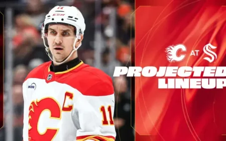 Flames Vs Kraken as the Final Road Stop Arrives