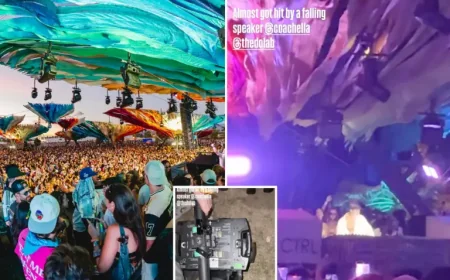 Coachella Light Fall Leaves Fans Shaken After Sudden Stage Injury