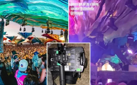 Massive Light Fixture Falls on Coachella Fans Mid-Concert: Injuries Reported