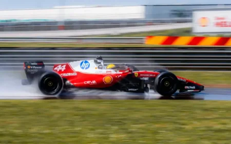 Hamilton back on track for Ferrari at Fiorano