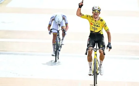 Wout van Aert Triumphs in Paris-Roubaix After Battling Punctures and Bike Changes