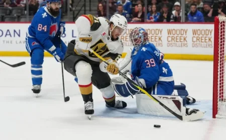 Jared Bednar Leaves Game Injured in Avalanche’s 3-2 OT Loss to Knights