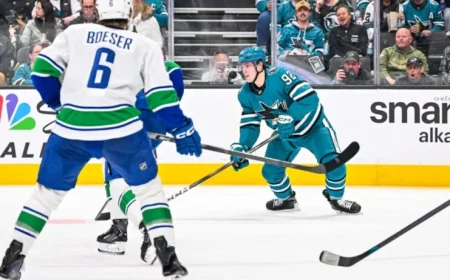 Sharks Fall to Last-Place Canucks in Crucial Shootout Loss