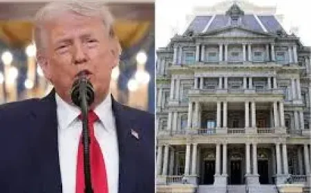 Paint Plans for a White House Office Building as Trump Pushes a New Look