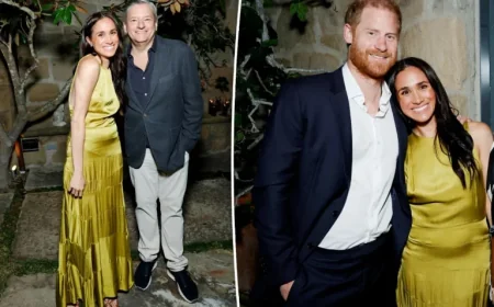 Meghan Markle and Carey Mulligan Shine in Green at Netflix’s ‘Beef’ Party