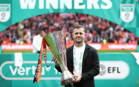 Live Football Scores: 3-1 Wembley final lifts Luton and Wilshere