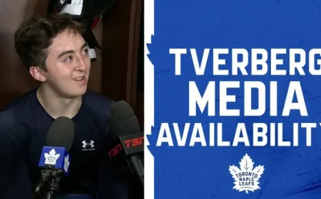 Ryan Tverberg as April 13, 2026 marks a long-awaited NHL debut