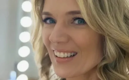 Charlotte Hawkins and 3 reasons her striped midi dress is perfect for in-between weather