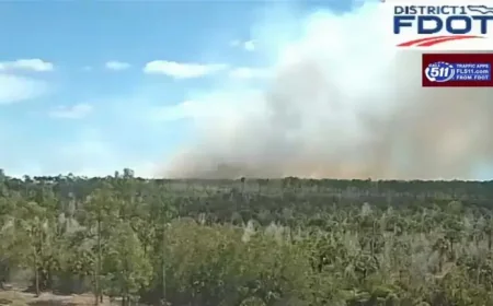Naples Fire: 605-Acre Picayune Strand Brush Fire Triggers Evacuations and Smoke Warnings