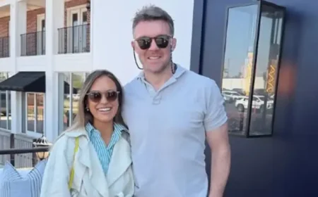 Peter O’mahony joins Irish Masters scene in Augusta as Jessica calls it a ‘weekend we’ll never forget’