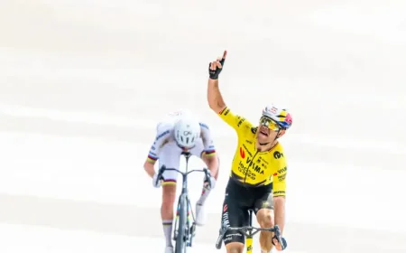 Cycling Shock: Wout van Aert Beats Tadej Pogacar in Paris-Roubaix Sprint Finish