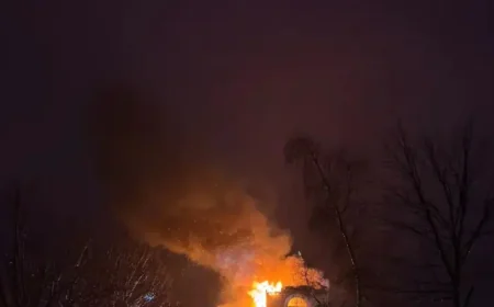 Saint Romain as the Smoke Clears After a Total Loss