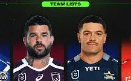 Nrl Team Lists Round 7: squads set for Cowboys v Sea Eagles, Raiders v Storm