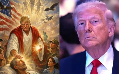 Trump Jesus Image Deleted After MAGA Christians Call It Blasphemy — Then Trump Turns on His Own Ally
