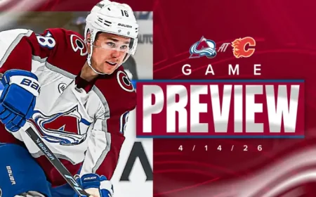 Avalanche Vs Flames as the Final Road Trip Ends in Calgary