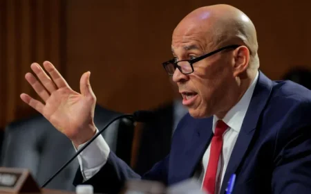 Cory Booker to Lead Hearing on Paramount-Warner Bros. Discovery Merger