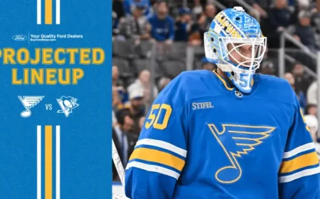 Penguins Vs Blues: 82nd-Game Finale Features Binnington Start and Lineup Changes