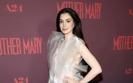 Anne Hathaway Embraces Subtlety in Her Bold Naked Dress Style