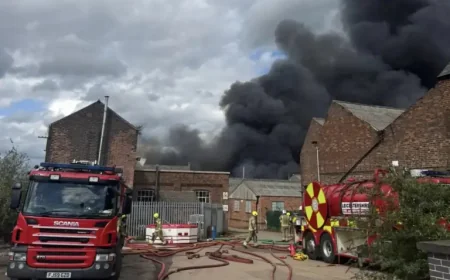 Sutton Bonington fire live: Crews tackle huge blaze at industrial estate