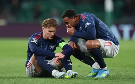 Arsenal Match Today: Odegaard gives urgent injury update before Sporting second leg