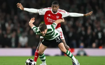 Arsenal Edges Sporting Lisbon to Reach Champions League Semifinals