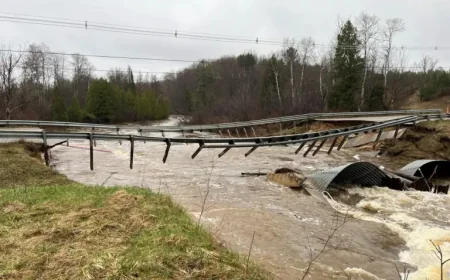 Traverse City Flooding Forces Road Closures, Sinkhole, and Long Repairs