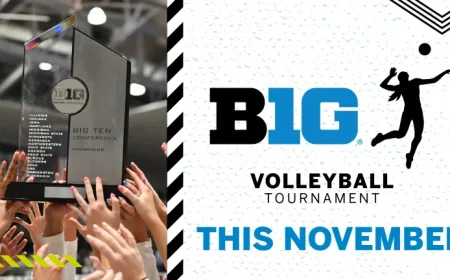 Big Ten Volleyball Tournament Debuts November 2026