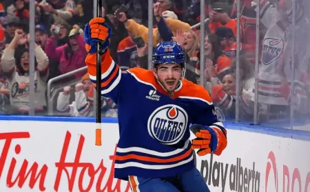 Matt Savoie as the game shifts in Edmonton