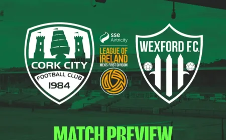 Cork City Vs Wexford: Turner’s Cross sets the stage for a test of momentum