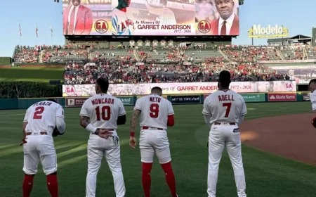 Angel Stadium Honors Franchise Icon Garret Anderson on an Emotional Night