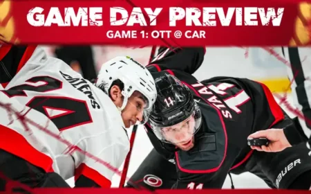 Senators Vs Hurricanes: Ottawa Opens Playoff Battle in Raleigh