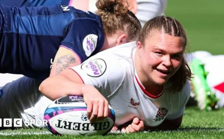 England Dominates Scotland 84-7 with 12 Tries in Women’s Six Nations