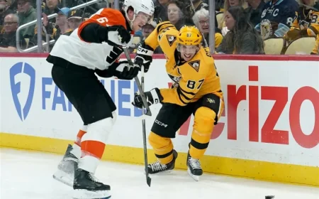 Penguins Overwhelmed by Flyers’ Speed in Deflating Game 1 Loss