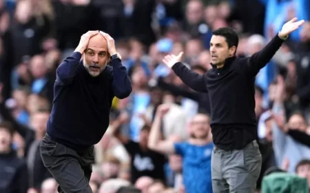 Pep Guardiola Reacts to Man City’s Crucial Victory Over Arsenal
