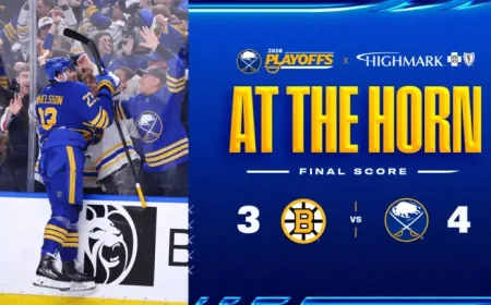 Boston Buffalo as the playoff switch flips in ET