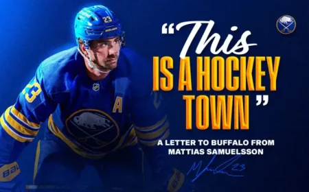 Mattias Samuelsson and Buffalo’s playoff turn as 2026 approaches