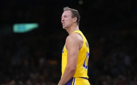 Kennard Shines with 27, LeBron Leads Lakers to 107-98 Win Over Rockets