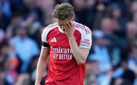 Word hits Arsenal after Man City 2-1 win in title race