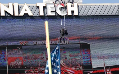 Person Gets Stuck on Jumbotron in Surprising Moment