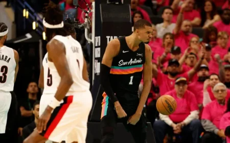 Victor Wembanyama Sets Playoff Record in Trail Blazers-Spurs Opener