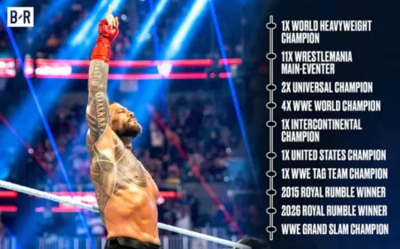 Roman Reigns Defeats CM Punk to Claim WWE World Title at WrestleMania 42